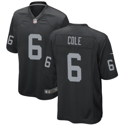 AJ Cole Las Vegas Raiders 2026 Game Jersey - Black