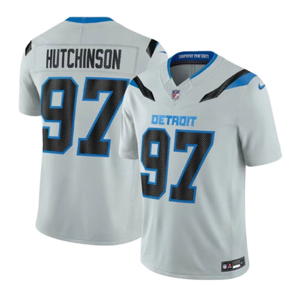 Aidan Hutchinson Detroit Lions 2026 Rivalries Collection Stitched Jersey Silver