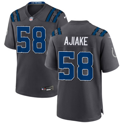 Austin Ajiake Indianapolis Colts 2026 Rivalries Collection Game Jersey - Anthracite