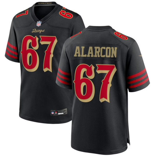 Isaac Alarcon San Francisco 49ers 2026 Rivalries Collection Game Jersey - Black