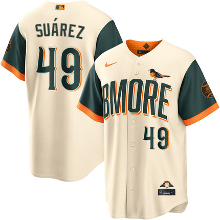 Albert Suarez Baltimore Orioles 2026 City Connect Jersey - Cream