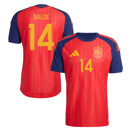 Alejandro Balde Spain National Team 2026 World Cup Home Jersey - Red
