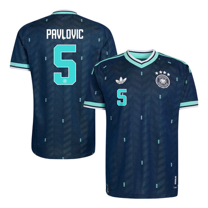 Aleksandar Pavlovic Germany National Team World Cup 2026 World Cup Away Jersey - Navy