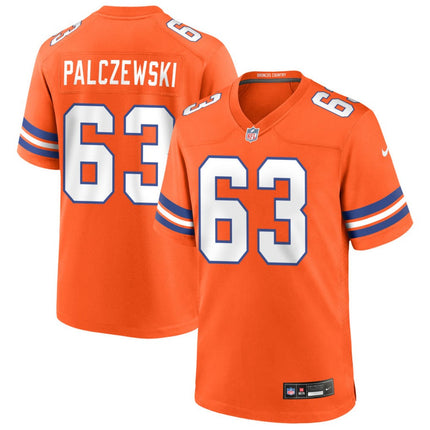 Alex Palczewski Denver Broncos Mile High Collection 1977 Throwback Game Jersey - Orange
