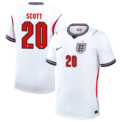 Alex Scott England National Team 2026 World Cup Hone Jersey - White