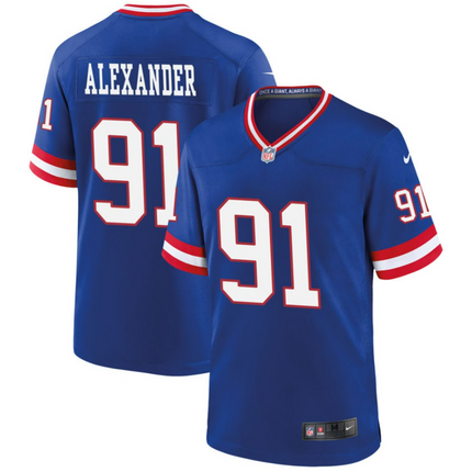 Darius Alexander New York Giants 2026 Classic Game Jersey - Royal
