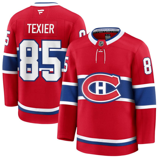 Alexandre Texier Montreal Canadiens 2026 Home Premium Jersey - Red