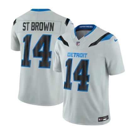 Amon-Ra St.Brown Detroit Lions 2026 Rivalries Collection Stitched Jersey - Silver