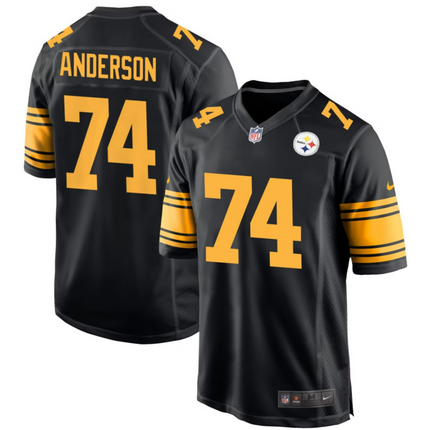 Spencer Anderson Pittsburgh Steelers 2026 Alternate Game Jersey - Black