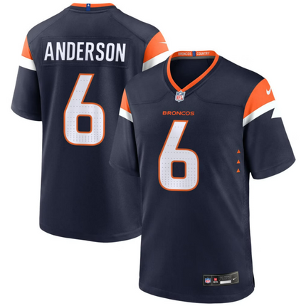 Tycen Anderson Denver Broncos 2026 Alternate Mile High Collection Game Jersey - Navy
