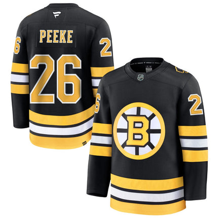 Andrew Peeke Boston Bruins 2026 Home Premium Jersey - Black