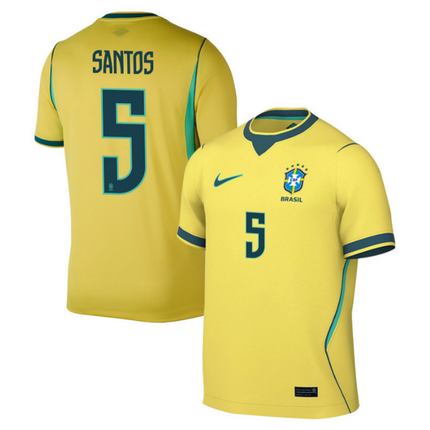 Andrey Santos Brazil National Team 2026 World Cup Home Jersey - Yellow