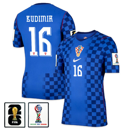 Ante Budimir Croatia National Team 2026 World Cup Away Jersey - Blue