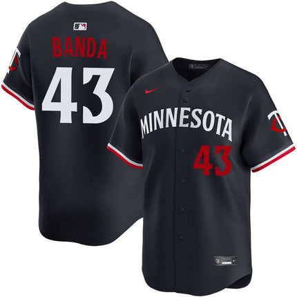 Anthony Banda Minnesota Twins 2026 Alternate  Limited Jersey - Navy