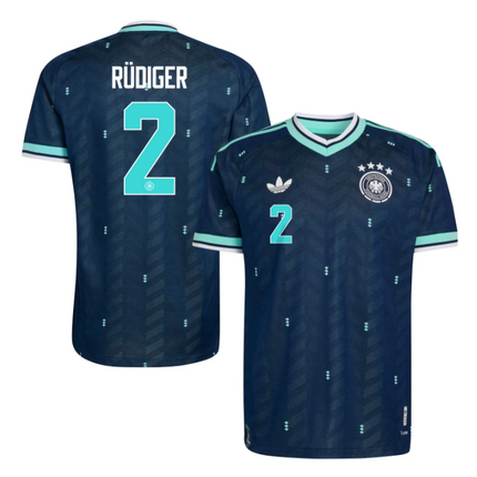 Antonio Rudiger Germany National Team World Cup 2026 World Cup Away Jersey - Navy