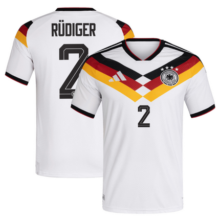 Antonio Rudiger Germany National Team World Cup 2026 World Cup Home Jersey - White