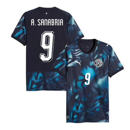 Antonio Sanabria Paraguay National Team 2026 World Cup Away Jersey - Navy