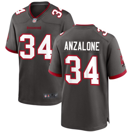 Alex Anzalone Tampa Bay Buccaneers 2026 Alternate Game Jersey - Pewter