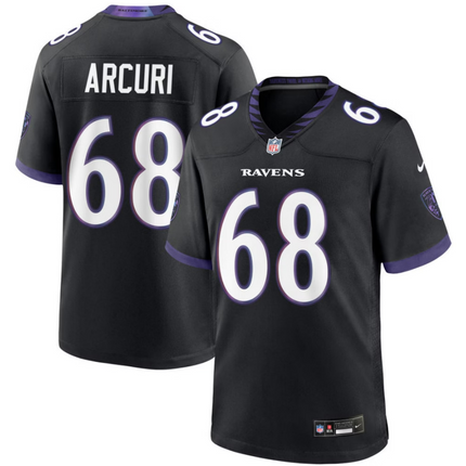 AJ Arcuri Baltimore Ravens 2026 Alternate Game Jersey - Black