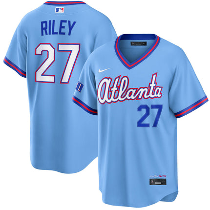 Austin Riley Atlanta Braves 2026 City Connect Stadium Jersey - Powder Blue