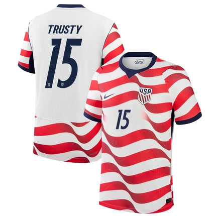 Auston Trusty USMNT 2026 World Cup Home Match Jersey - White