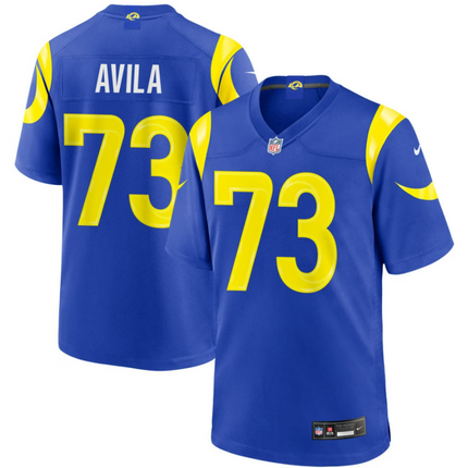 Steve Avila Los Angeles Rams 2026 Game Jersey - Royal