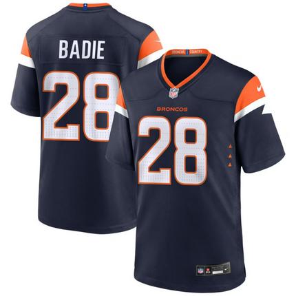Tyler Badie Denver Broncos 2026 Alternate Mile High Collection Game Jersey - Navy