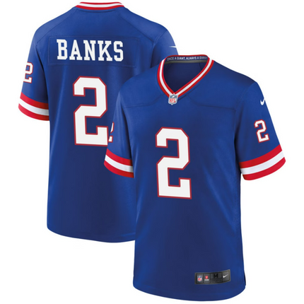 Deonte Banks New York Giants 2026 Classic Game Jersey - Royal