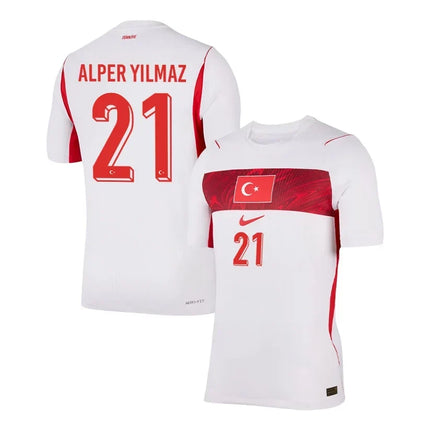 Baris Alper Yilmaz Turkey National Team 2026 World Cup Away Jersey - White
