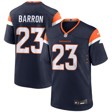 Jahdae Barron Denver Broncos 2026 Alternate Mile High Collection Game Jersey - Navy
