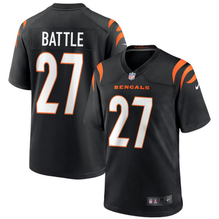Jordan Battle Cincinnati Bengals 2026 Game Jersey - Black