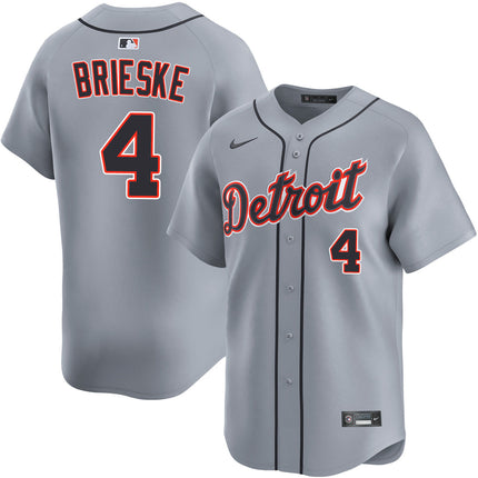 Beau Brieske Detroit Tigers 2026 Road Limited Jersey - Grey