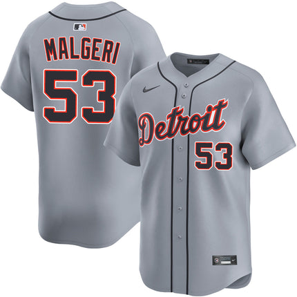 Ben Malgeri Detroit Tigers 2026 Road Limited Jersey - Grey