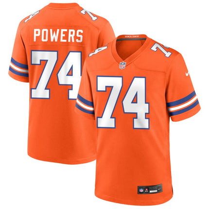 Ben Powers Denver Broncos Mile High Collection 1977 Throwback Game Jersey - Orange