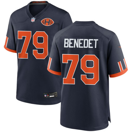 Theo Benedet Chicago Bears 2026 Rivalries Collection Game Jersey - Navy