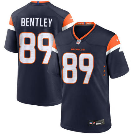 Dallen Bentley Denver Broncos 2026 Alternate Mile High Collection Game Jersey - Navy