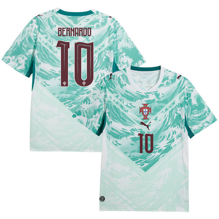 Bernardo Silva Portugal National Team 2026 World Cup Away Jersey - White