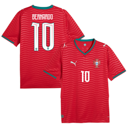 Bernardo Silva Portugal National Team 2026 World Cup Home Jersey - Red