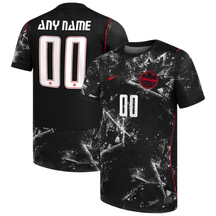 Custom Name Canada National Team 2026 World Cup Away Jersey - Black