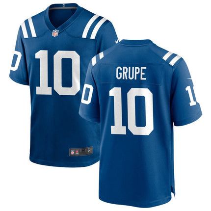 Blake Grupe Indianapolis Colts 2026 Game Jersey - Royal