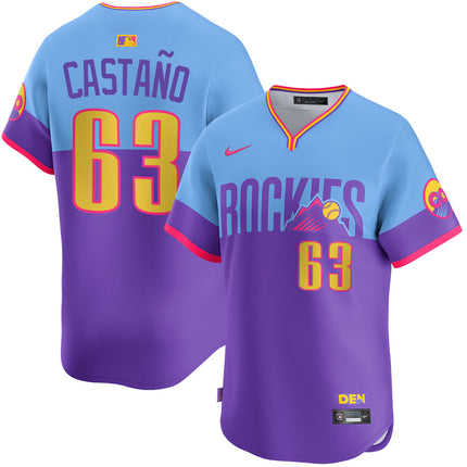 Blas Castano Colorado Rockies City Connect Limited Jersey - Purple