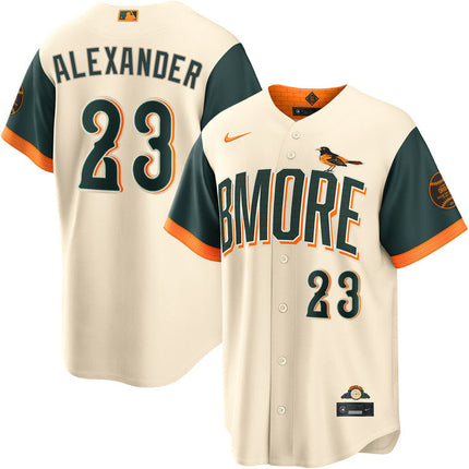 Blaze Alexander Baltimore Orioles 2026 City Connect Jersey - Cream