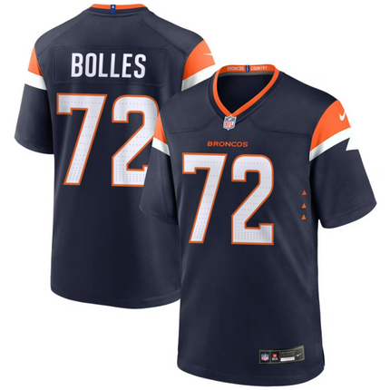 Garett Bolles Denver Broncos 2026 Alternate Mile High Collection Game Jersey - Navy