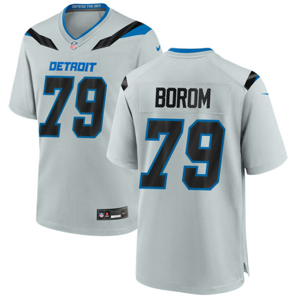 Larry Borom Detroit Lions 2026 Rivalries Collection Game Jersey - Silver