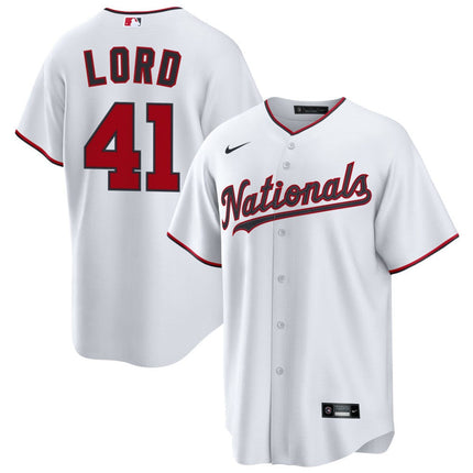 Brad Lord Washington Nationals 2026 Home Jersey - White