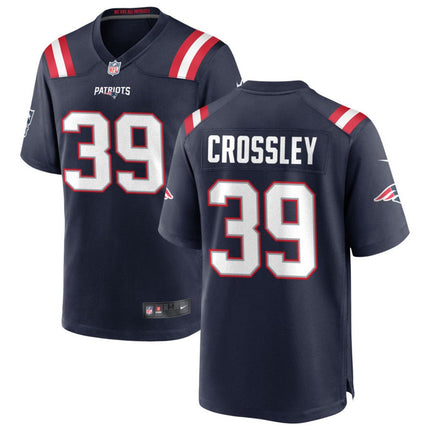 Brandon Crossley New England Patriots 2026 Game Jersey - Navy