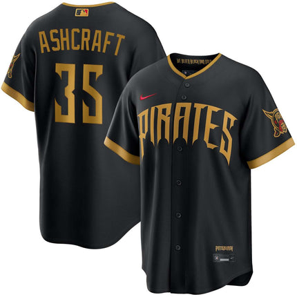 Braxton Ashcraft Pittsburgh Pirates 2026 City Connect Stadium Jersey - Black