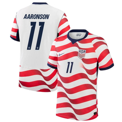 Brenden Aaronson USMNT 2026 World Cup Home Match Jersey - White