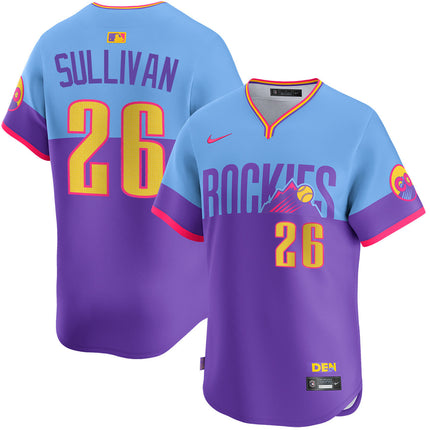Chad Stevens Colorado Rockies City Connect Limited Jersey - Purple