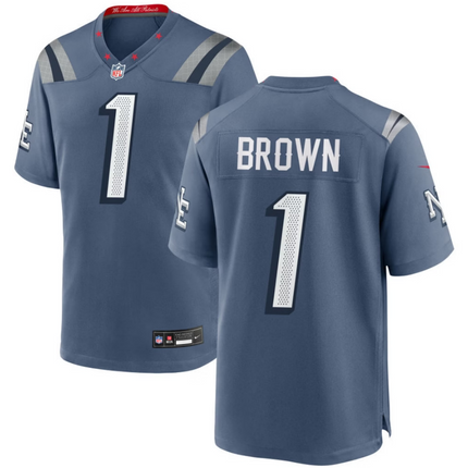 A.J. Brown New England Patriots 2026 Rivalries Collection Game Jersey - Blue